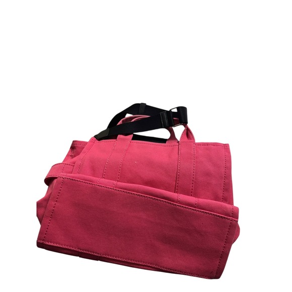Marc Jacobs The Tote Bag Red Canvas Top Handle Shoulder Bag - Picture 2 of 3